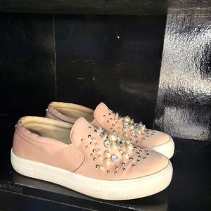 Steve Madden Pearls and Crystal Shoes